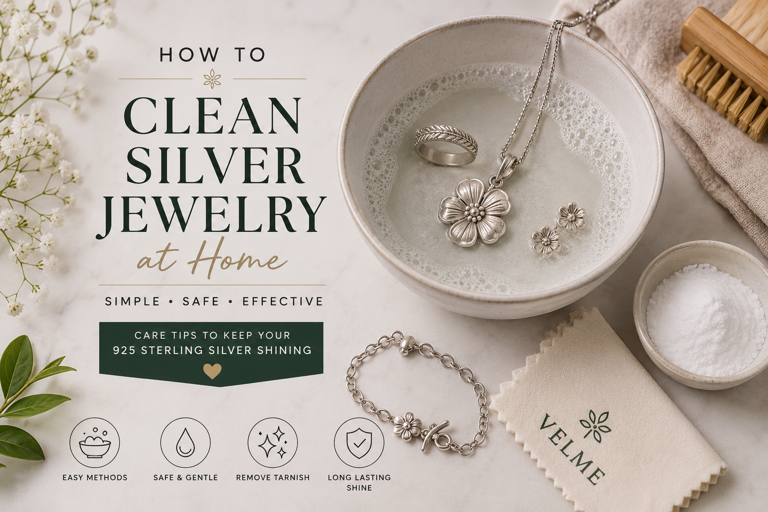 How to Clean Silver Jewelry at Home: Complete Care Guide