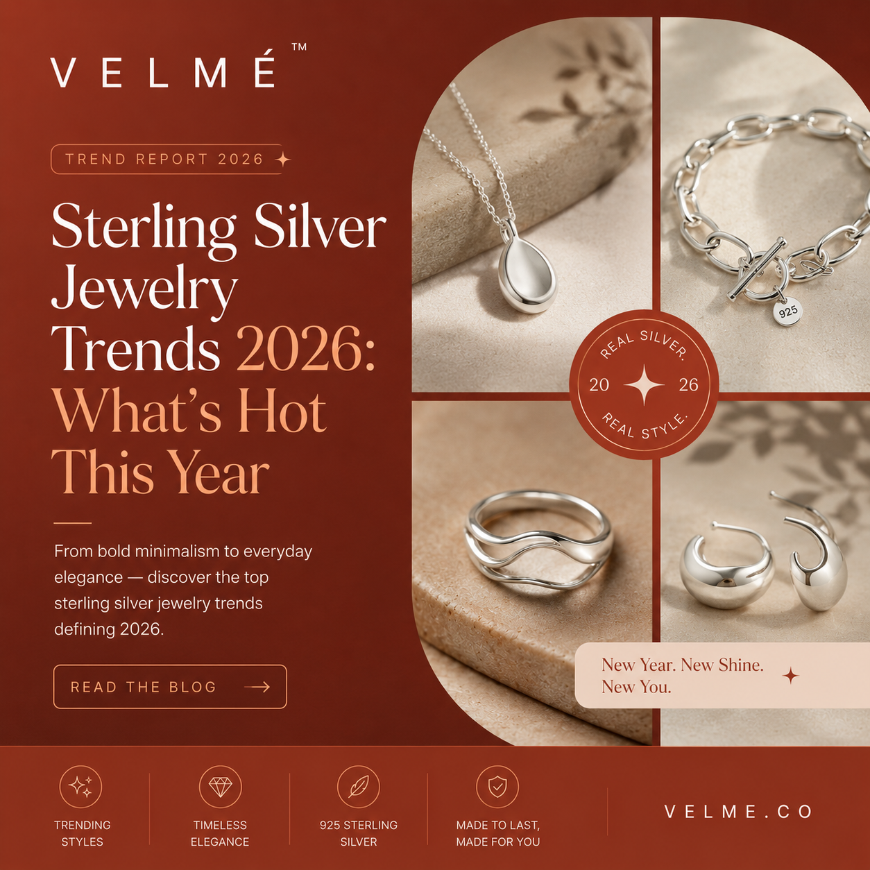 Sterling Silver Jewelry Trends 2026: What's Hot This Year