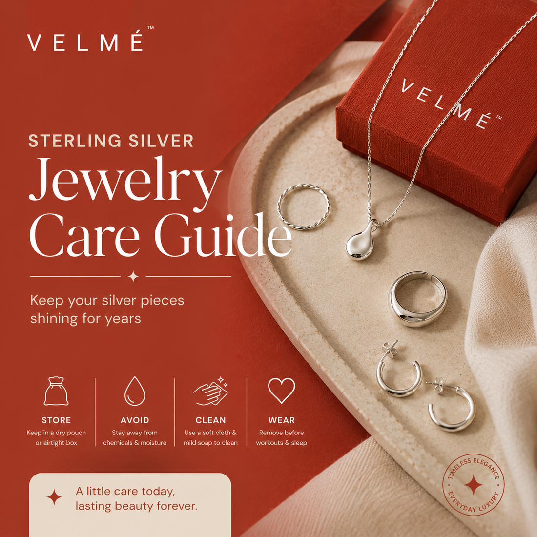 Sterling Silver Jewelry Care: Maintain Brilliance Effortlessly