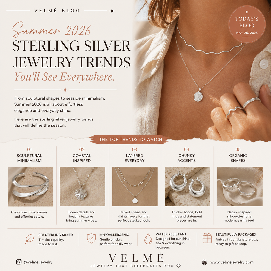 Summer 2026 Sterling Silver Jewelry Trends Guide