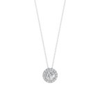 Halo Round Pendant Necklace | Velmé