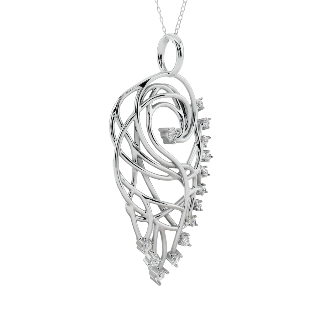 Elysian Feather Pendant Necklace | Velmé