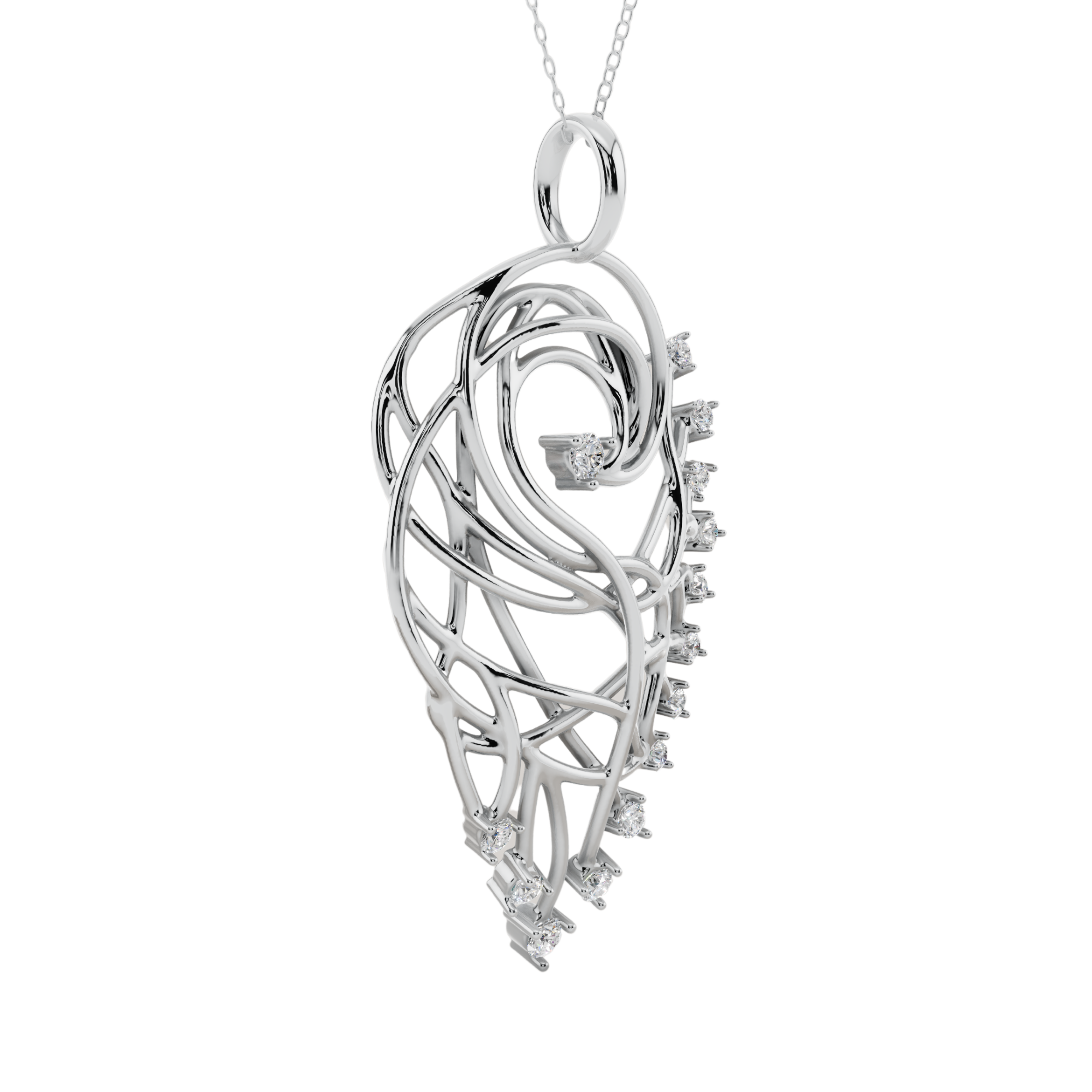 Elysian Feather Pendant Necklace | Velmé