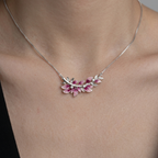 Blush Willow Branch 925 Silver Necklace | Velmé