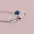 Blue Prism 925 Pure Silver Ring My Store