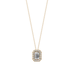 Halo Emerald Pendant Necklace | Velmé