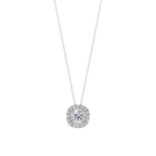 Halo Cushion Pendant Necklace| Velmé