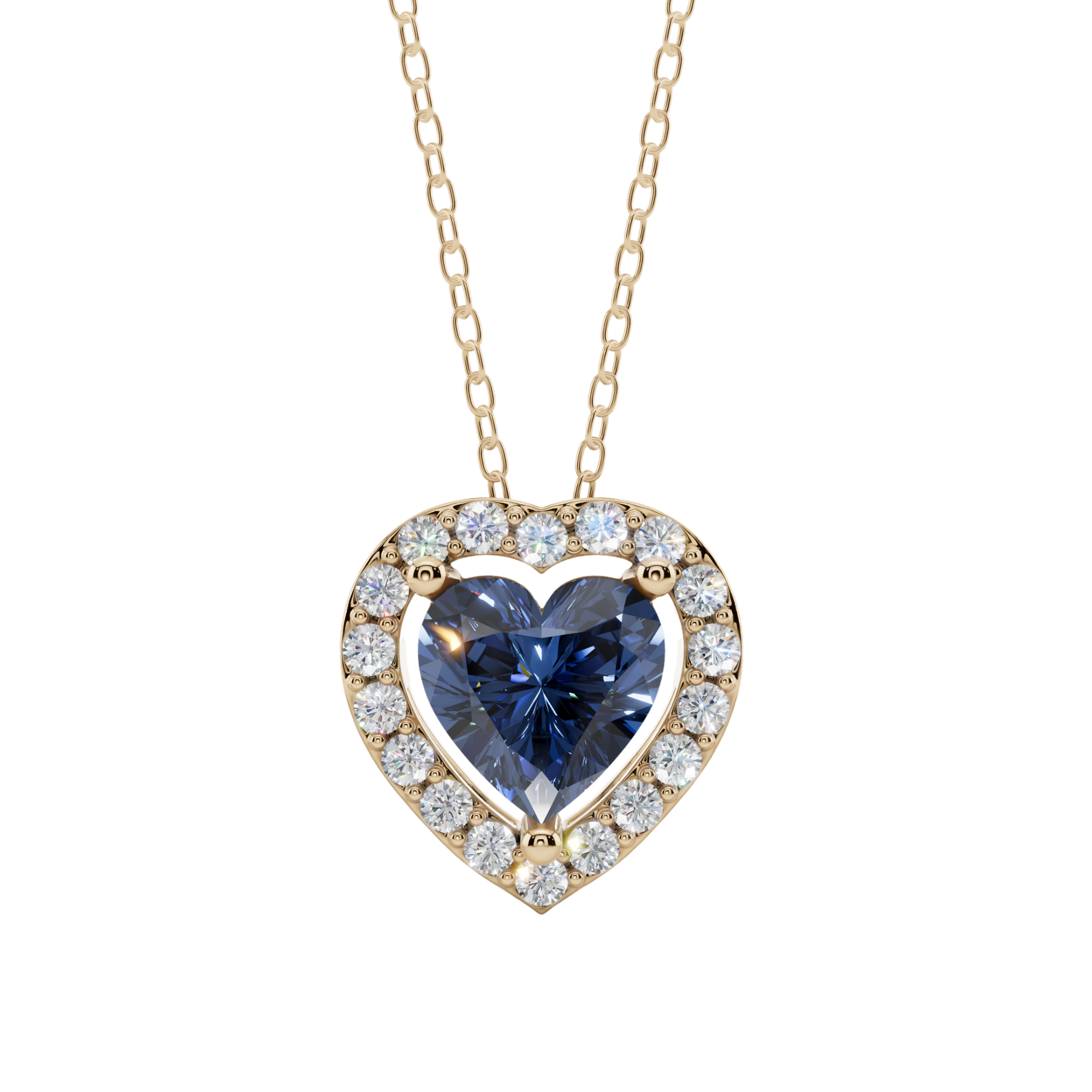 Halo Heart Pendant Necklace | Velmé