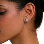 Modern Classic Emerald 925 Silver Studs | Velmé