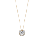 Halo Cushion Pendant Necklace| Velmé