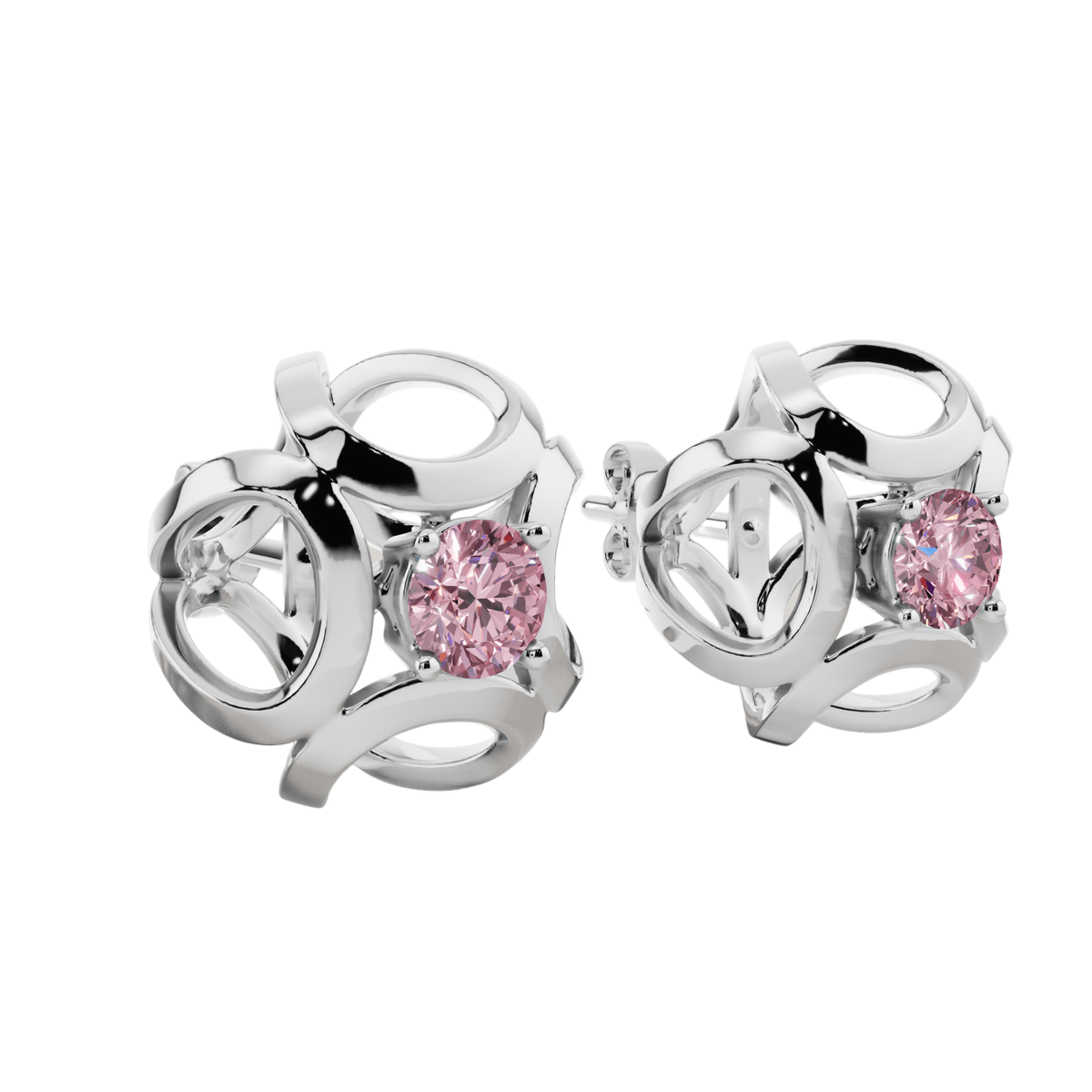 VELMÉ Pink Fiona Necklace Set | 925 Sterling Silver
