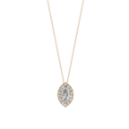 Halo Marquise Pendant Necklace | Velmé