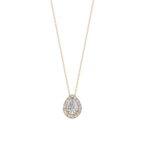 Halo Pear Pendant Necklace| Velmé