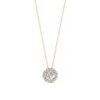 Halo Round Pendant Necklace | Velmé