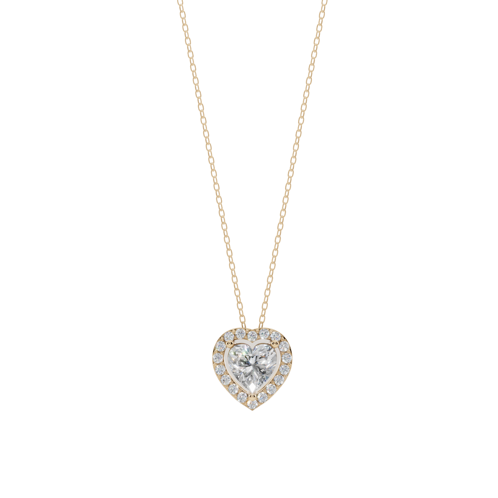 Halo Heart Pendant Necklace | Velmé