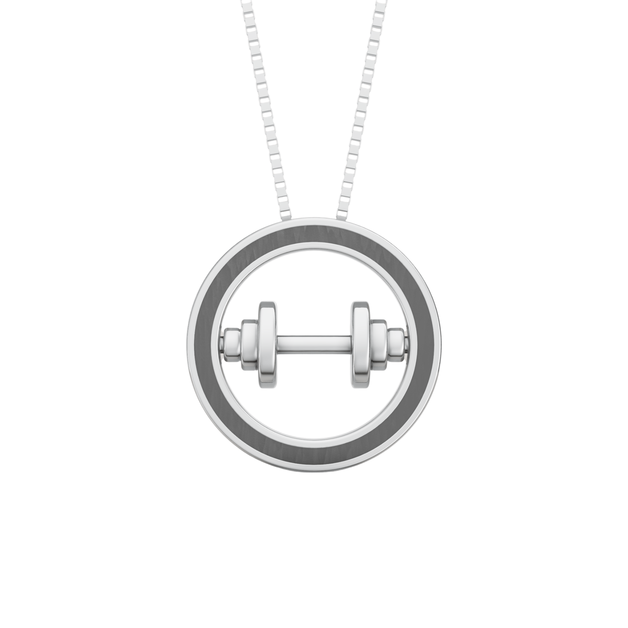 VELMÉ Dumbbell Strength 925 silver Rakhi/Pendant