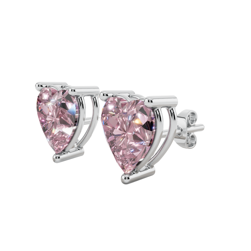 Blush Heart Solitaire Necklace Set | 925 Sterling Silver