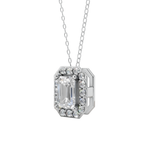 Halo Emerald Pendant Necklace | Velmé