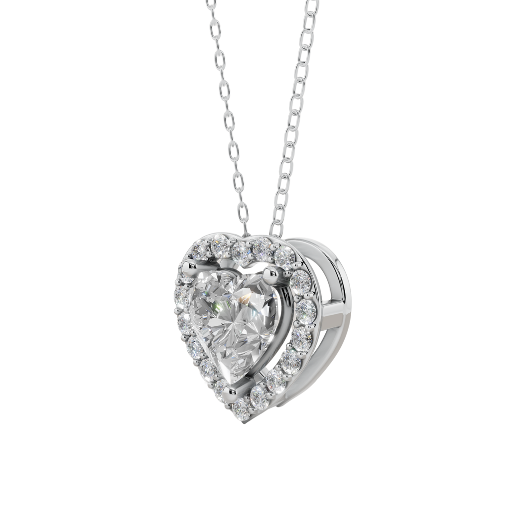 Halo Heart Pendant Necklace | Velmé