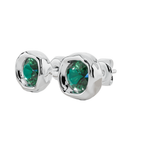 Classic Round Solitaire Fluide Earrings | Velmé