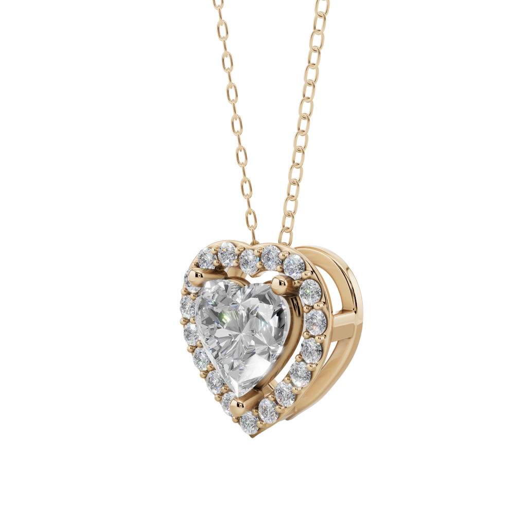 Halo Heart Pendant Necklace | Velmé