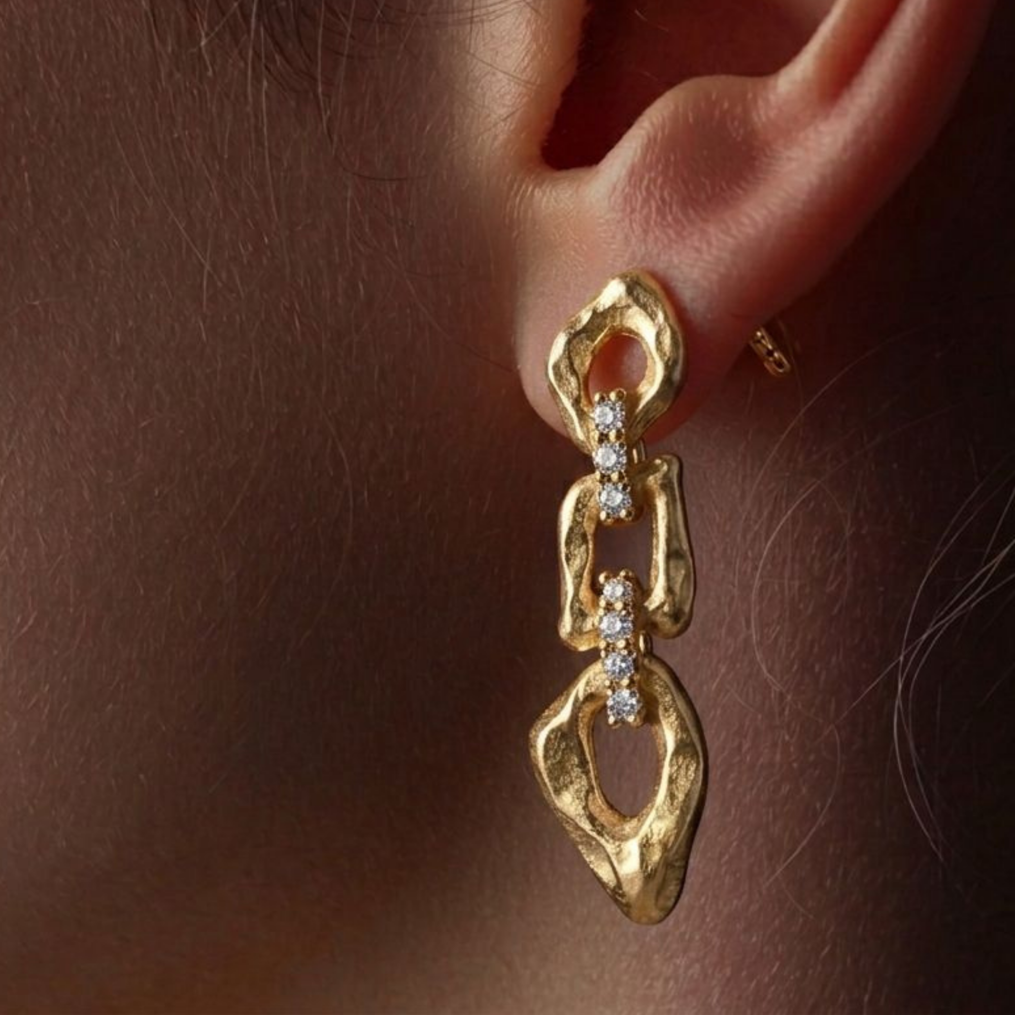 Gilded Link Drops | Fluidé