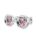 Classic Round Solitaire Fluide Earrings | Velmé