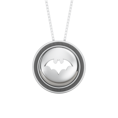 VELMÉ Bat Emblem Rakhi Pendant| 925 Silver Superhero Convertible Rakhi.