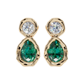Emerald Orb earrings | Fluidé