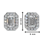 Classic Halo Solitaire Emerald Earrings | Velmé
