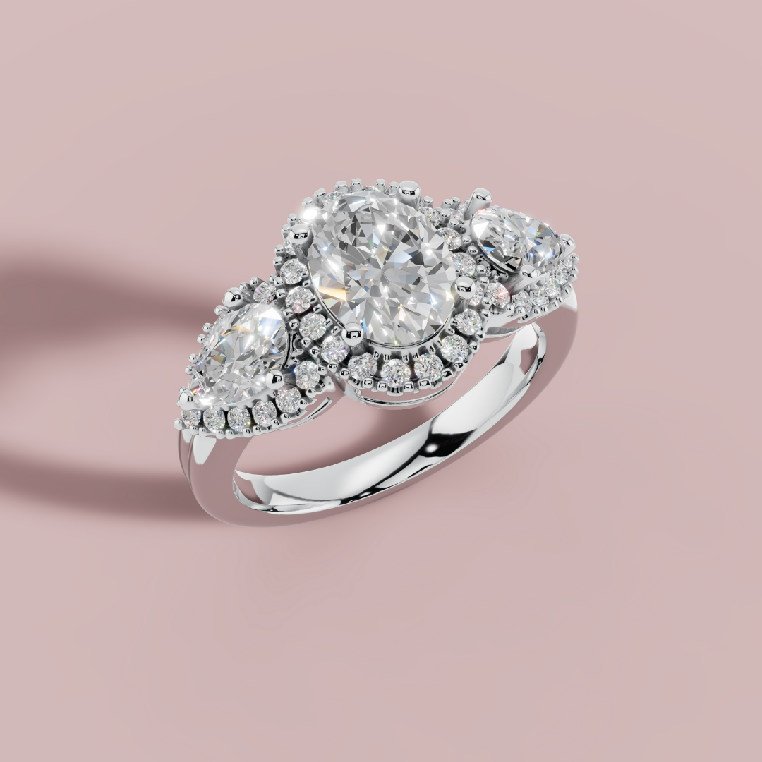 Aurielle Trinity 925 Pure Silver Ring My Store