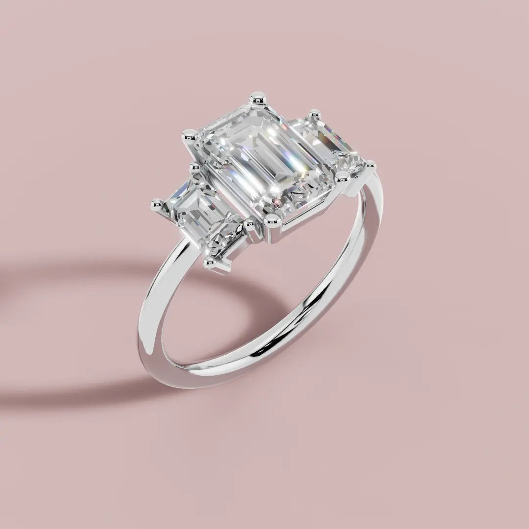 Emerald Trellis 925 Pure Silver Ring My Store