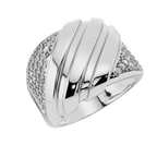VELMÉ Apex 925 Silver Men’s Pavé Statement Ring | Velmé