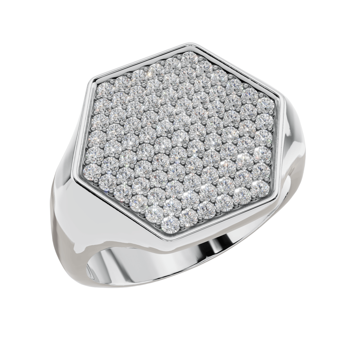 VELMÉ Éclat 925 Silver Men’s Pavé Ring | Velmé