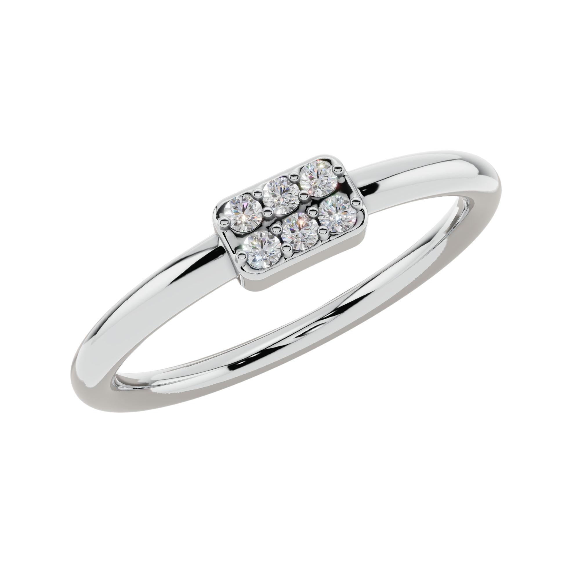 Nova Pavé Light Ring | 925 Sterling Silver | Velmé