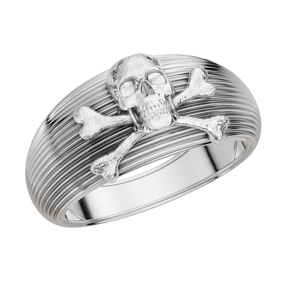 Skull & Crossbones 925 Silver Men’s Statement Ring | Velmé