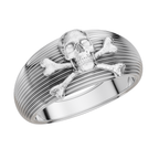 Skull & Crossbones 925 Silver Men’s Statement Ring | Velmé