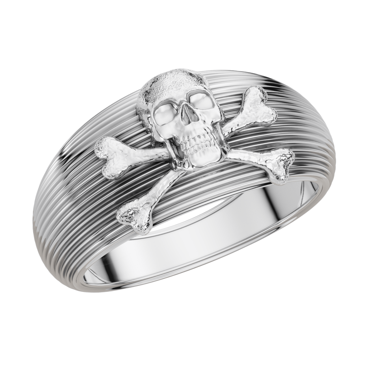 Skull & Crossbones 925 Silver Men’s Statement Ring | Velmé