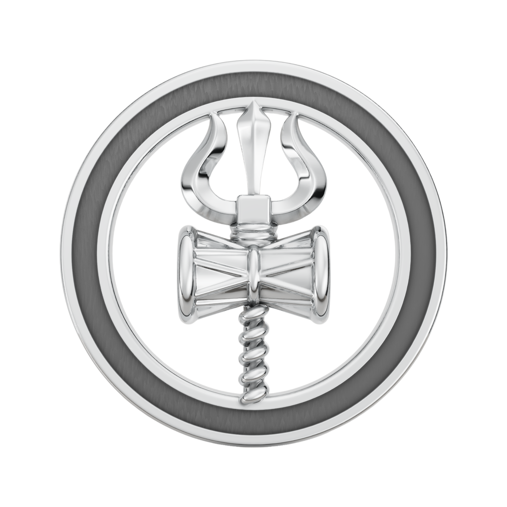 Trishool & Damru Rakhi Pendant | 925 Silver Convertible Rakhi