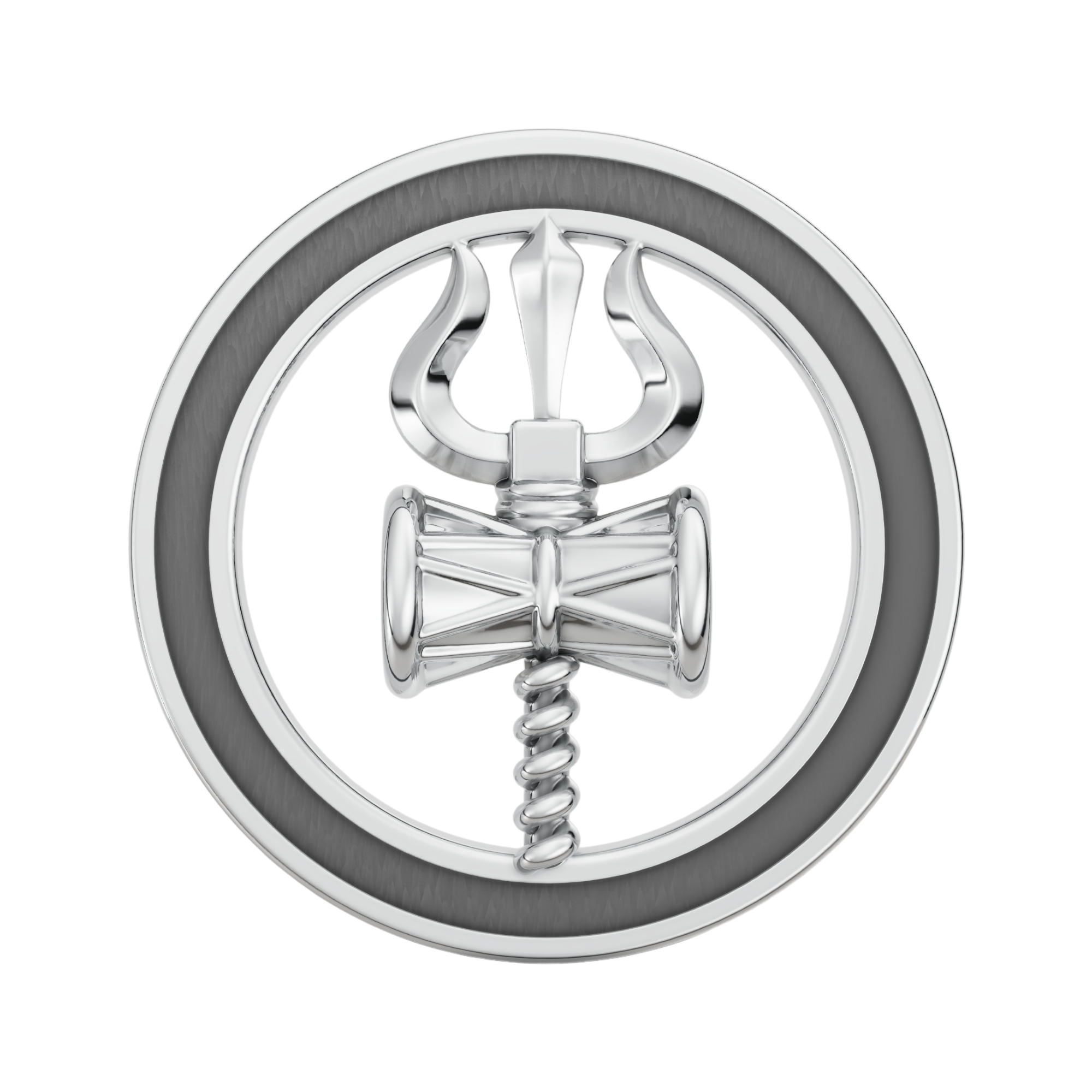 Trishool & Damru Rakhi Pendant | 925 Silver Convertible Rakhi