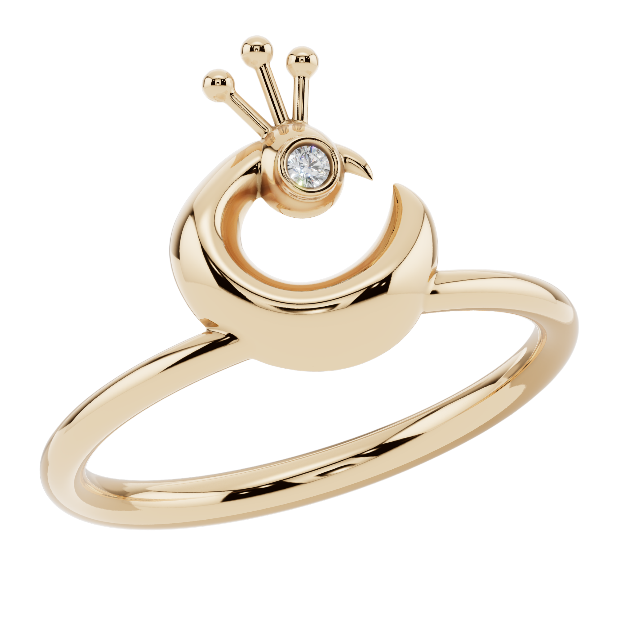 Celestial Bird Light Ring | 925 Sterling Silver | Velmé