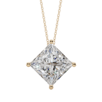 Bold Princess Solitaire 925 Silver Necklace | Velmé
