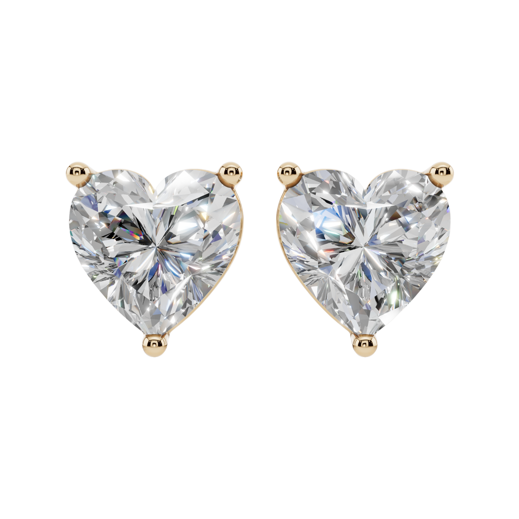 Radiant Heart Solitaire 925 Silver Studs | Velmé