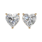 Radiant Heart Solitaire 925 Silver Studs | Velmé