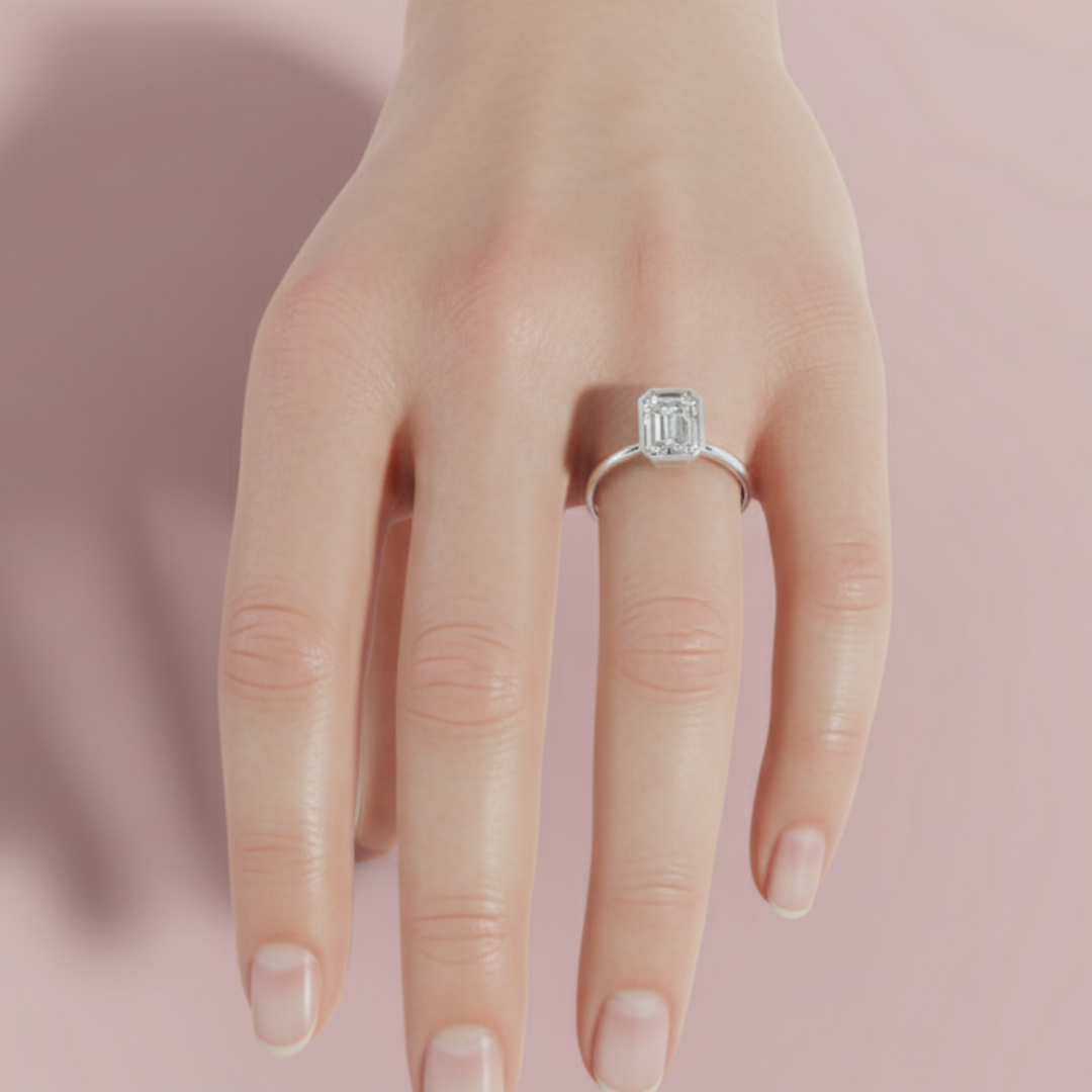 The Radiant Solitare 925 Pure Silver Ring My Store