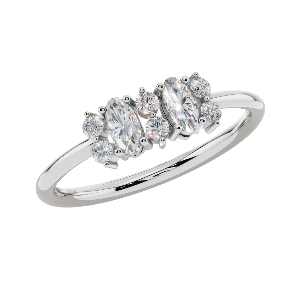 Blossom Duo Light Ring | 925 Sterling Silver | Velmé