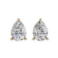 Graceful Pear Solitaire 925 Silver Studs | Velmé