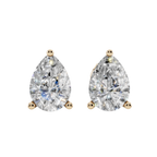 Graceful Pear Solitaire 925 Silver Studs | Velmé