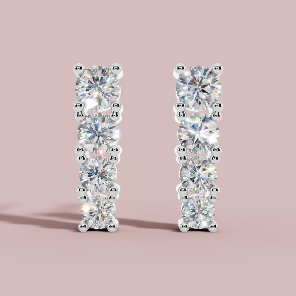 Brilllora Stud 925 Pure Silver Earrings My Store