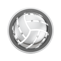 VELMÉ Volleyball Rakhi Pendant – 925 Silver Convertible Rakhi